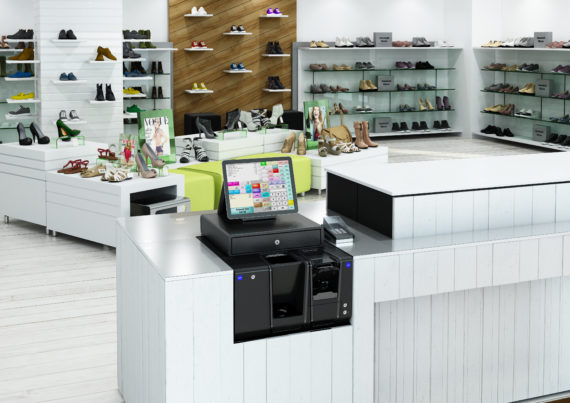 Sistema Glory installato in un negozio retail